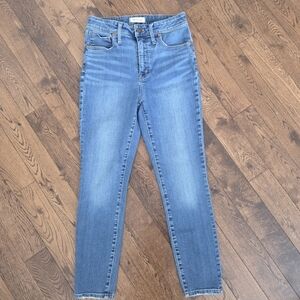 Madewell Curvy High-Rise Skinny Crop Jeans in Lander Wash Size 27